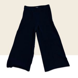 Madewell, Wide-Leg Cropped, Black, Size 2